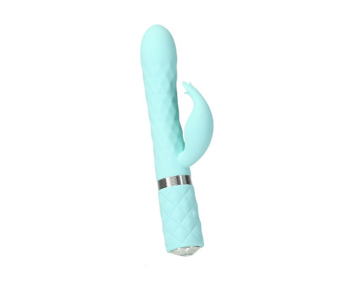 Розкішний вібратор Pillow Talk Lively Teal з кристалом Сваровські для точки G, подарункова упаковка