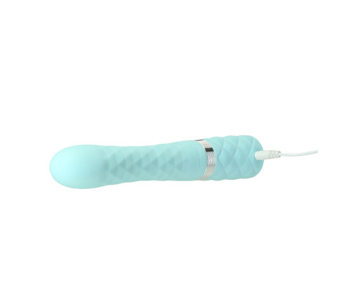 Розкішний вібратор Pillow Talk Lively Teal з кристалом Сваровські для точки G, подарункова упаковка