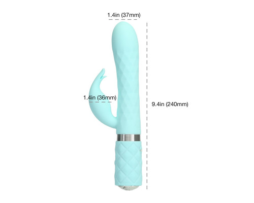 Розкішний вібратор Pillow Talk Lively Teal з кристалом Сваровські для точки G, подарункова упаковка