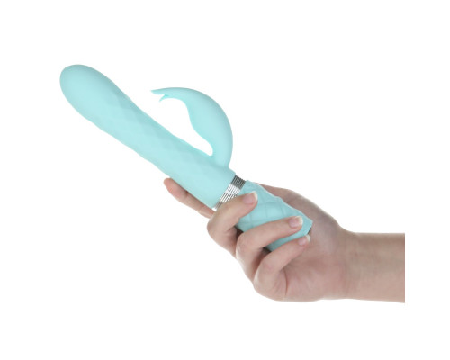 Розкішний вібратор Pillow Talk Lively Teal з кристалом Сваровські для точки G, подарункова упаковка