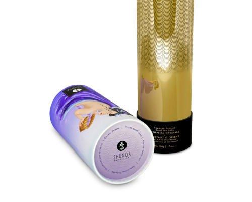 Пінлива сіль для ванни Shunga Dead Sea salt Oriental Crystals — Exotic Fruits (500 г), сіль Мертвого моря