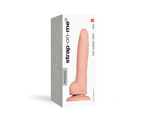 Реалістичний фалоімітатор Strap-On-Me SOFT REALISTIC DILDO Vanilla - Size S
