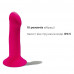 Ділдо з вібрацією Adrien Lastic Hitsens 2 Pink, відмінно для страпону, макс діаметр 4см, довжина 17,2см