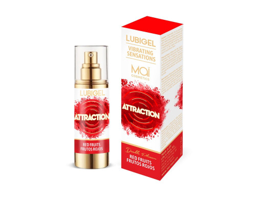 Рідкий вібратор MAI Lubigel Red Fruits (30 мл), густий гель, дуже смачний, діє до 30 хвилин