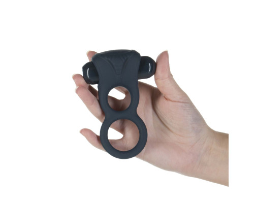 Двойное эрекционное кольцо с вибрацией Lux Active -Triad - Vibrating Dual Cock Ring, пульт ДУ