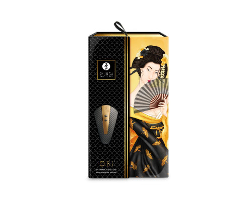 Кліторальний вібратор Shunga - Obi Intimate Massager Black