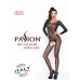 Бодистокинг Passion BS042 black, комбинезон, длинный рукав, закрытое плечо