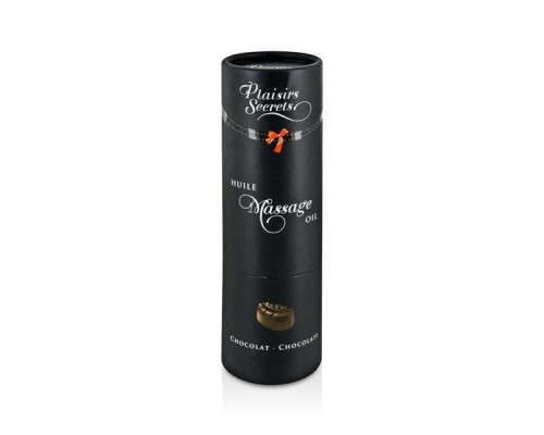 Масажна олія Plaisirs Secrets Chocolate (59 мл) з афродизіаками, їстівна, подарункова упаковка