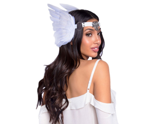 Leg Avenue Feather headband White