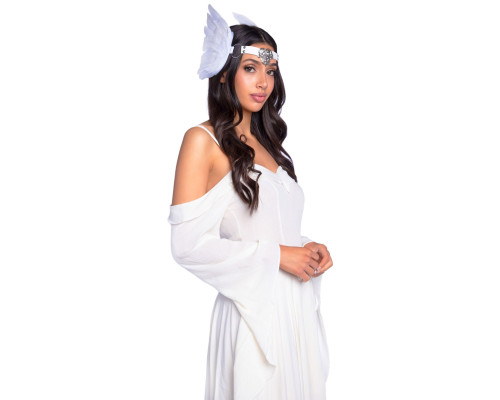 Leg Avenue Feather headband White