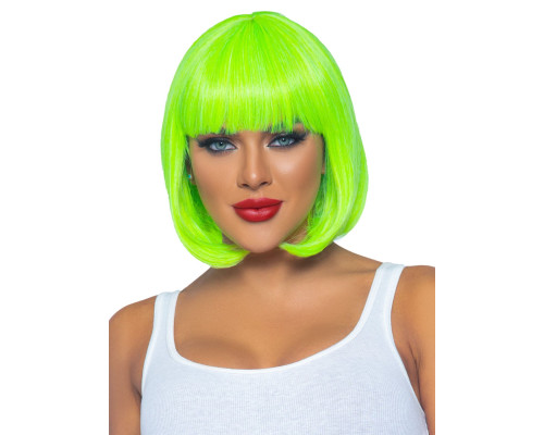 Leg Avenue 12" Neon short bob wig Neon Green
