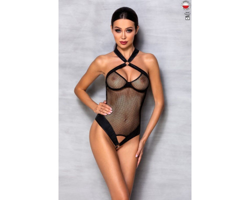 Сітчастий боді з халтером Amanda Body black L/XL - Passion