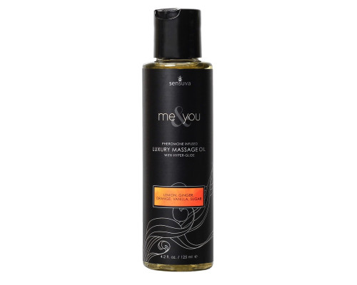 Массажное масло Sensuva - Me&You Lemon, Ginger, Orange, Vanilla & Sugar (125 мл) с феромонами