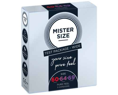 Набор презервативов Mister Size Testbox 60-64-69 (3 pcs)
