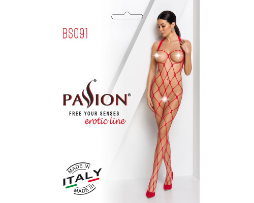 Бодистокинг Passion BS091 red