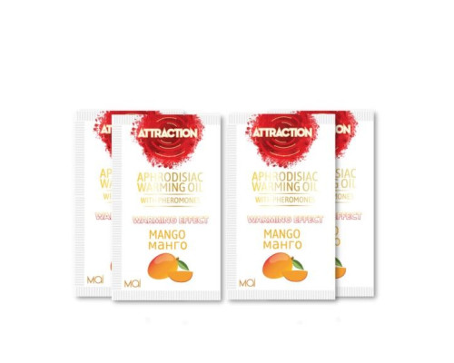 Пробник масажного масла з феромонами MAI PHEROMON MASSAGE OIL MANGO (10 мл)