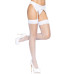 Белые чулки с задним швом Leg Avenue OS White