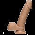 Фалоімітатор Doc Johnson The D - Perfect D - 7 Inch With Balls - FIRMSKYN, діаметр 4,5 см