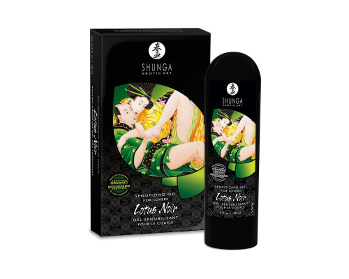 Збудливий гель для пар Shunga LOTUS NOIR (60 мл) з вітаміном Е та рослинним гліцерином