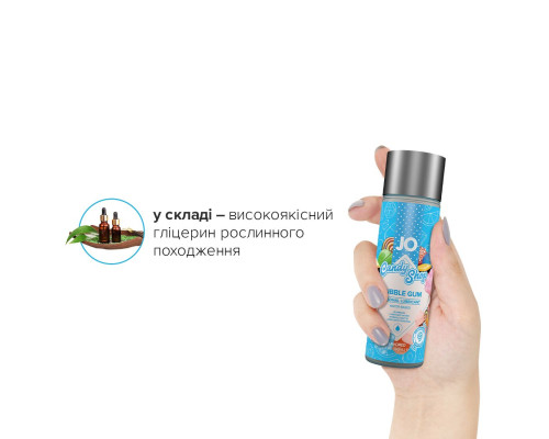 Лубрикант на водній основі System JO H2O — Candy Shop — Bubblegum (60 мл) без цукру та парабенів