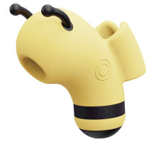 Вакуумний стимулятор із мікрострумами CuteVibe Beebe Yellow, на палець