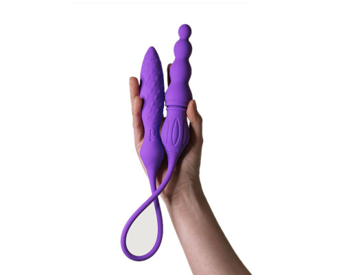 Двосторонній вібратор для пар з пультом Adrien Lastic AD-2X