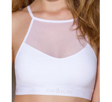 Спортивний топ з прозорою вставкою Passion PS006 TOP white, size M