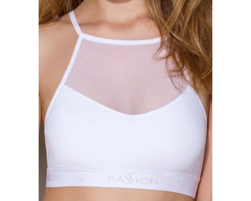 Спортивний топ з прозорою вставкою Passion PS006 TOP white, size M