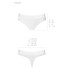 Трусики-бразиліана з бавовни Passion PS005 PANTIES white, size M