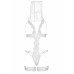 Leg Avenue G-string teddy, veil & garter White O/S
