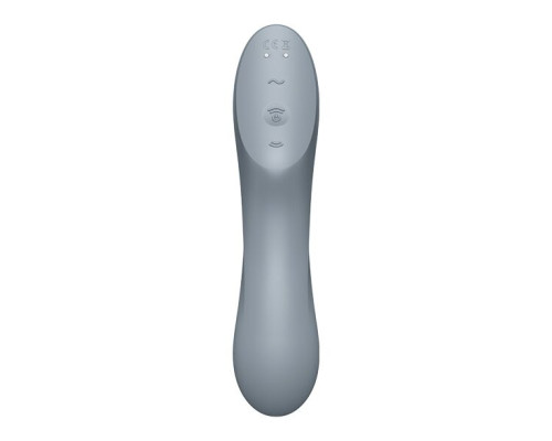Вакуумний стимулятор з вібрацією Satisfyer Curvy Trinity 3 BlueGrey