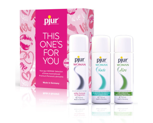 Набір лубриканів pjur Woman Selection - THIS ONE'S FOR YOU, 3 види змазки серії Woman