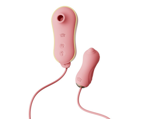 Набір 3в1 Zalo — UNICORN Set Pink, віброяйце, пульсатор, вакуумний стимулятор