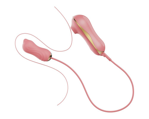 Набір 3в1 Zalo — UNICORN Set Pink, віброяйце, пульсатор, вакуумний стимулятор