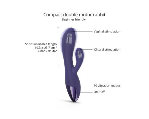 Вибратор-кролик Love To Love FUNKY BUNNY - MIDNIGHT INDIGO