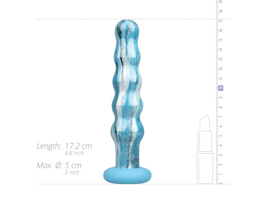 Скляний дилдо Gildo - Ocean Flow Glass Dildo