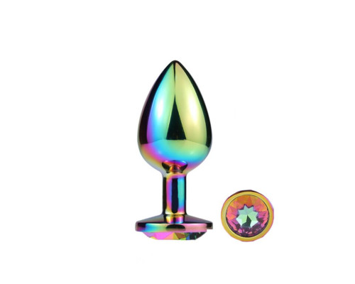 Металева анальна пробка MAI Attraction Toys №74 RAINBOW