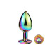 Металева анальна пробка MAI Attraction Toys №74 RAINBOW