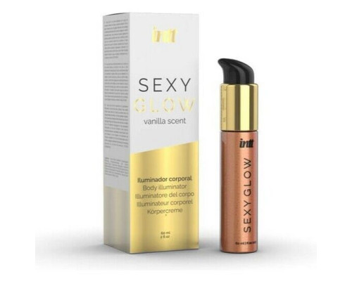 Крем-шимер для тіла Intt Sexy Glow (60 мл) з ароматом ванілі та олією ши
