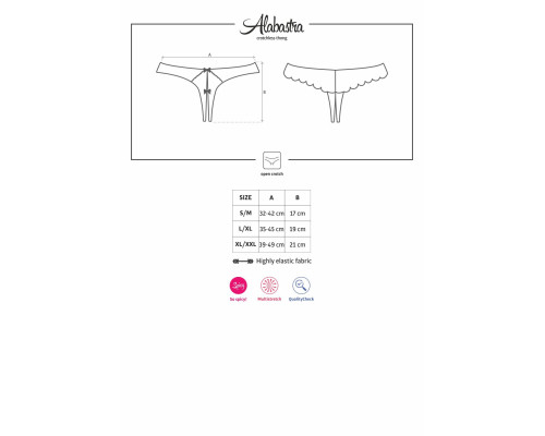 Obsessive Alabastra crotchless thong S/M