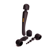 Вібромасажер із трьома насадками Pornhub Supercharge Wand Set, потужний