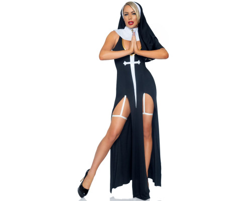 Leg Avenue Sultry Sinner S Black/White
