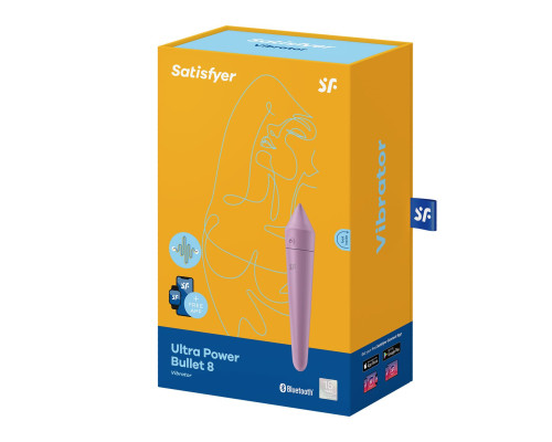 Смарт-мінівібратор Satisfyer Ultra Power Bullet 8 Lilac