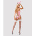 Obsessive Bunny suit 4 pcs costume pink S/M