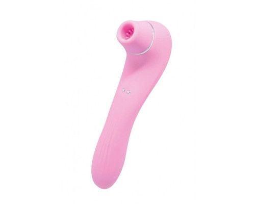 Wooomy Smoooch Pink Clitoral Suction & Vibration - вакуумний вібратор рожевий