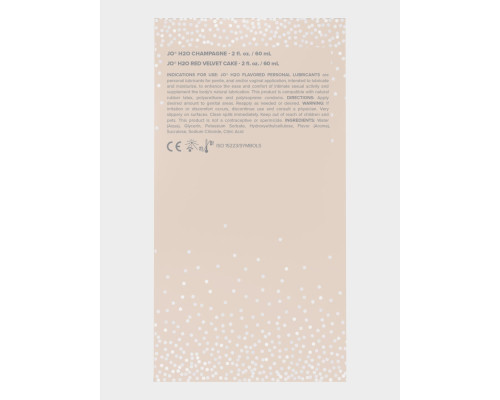 Набір смакових змазок System JO Champagne & Red Velvet Cake (2×60 мл), Limited Edition