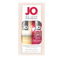 Набір смакових змазок System JO Champagne & Red Velvet Cake (2×60 мл), Limited Edition