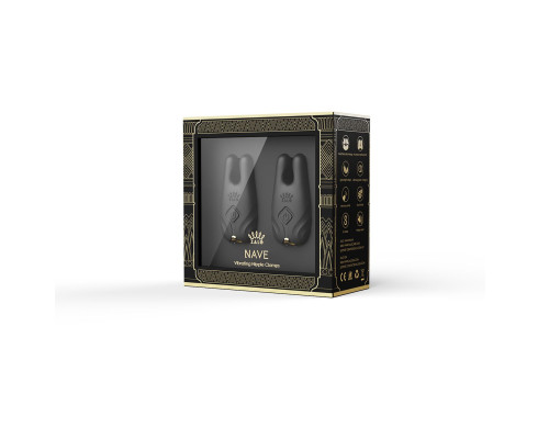 Вібратор для грудей Zalo Nave Obsidian Black
