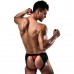 Чоловічі трусики з червоним гульфіком Passion 007 THONG red XXL/XXXL