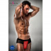 Чоловічі трусики з червоним гульфіком Passion 007 THONG red XXL/XXXL